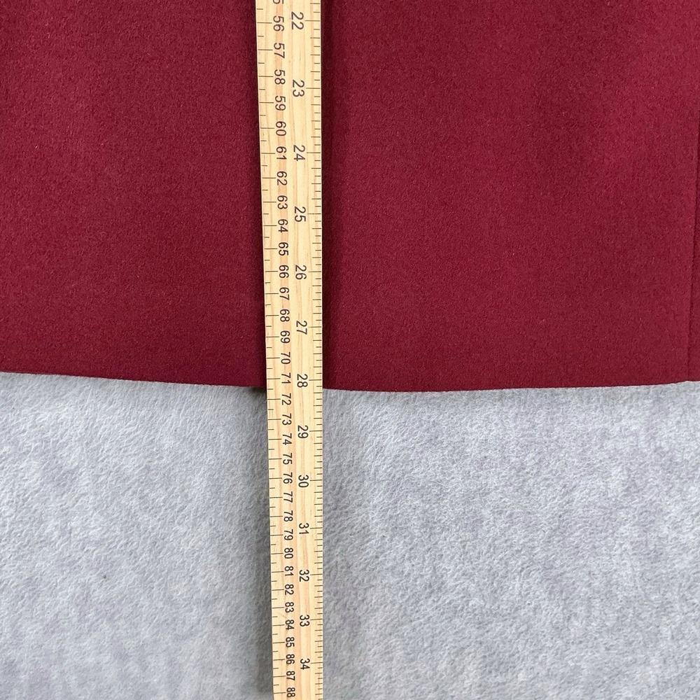 Saks Fifth Ave Cashmere Collection Blazer Jacket Coat Burgundy Germany Size 4 - Picture 12 of 16